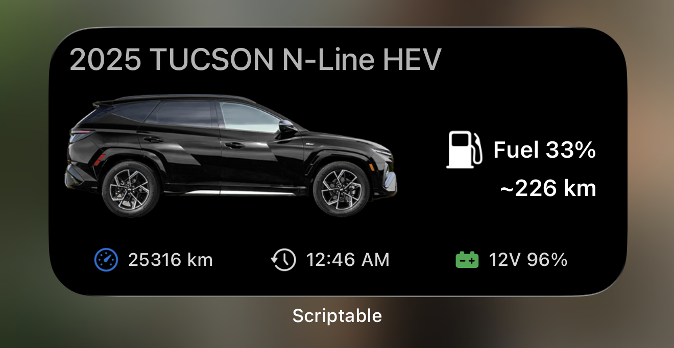Dark mode widget background